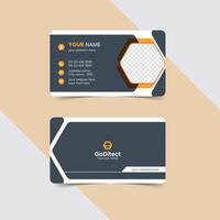 impressão de cartão de visita design de cartão de visita vetor