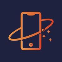 ícone de design de logotipo de vetor de gadgets de smartphone