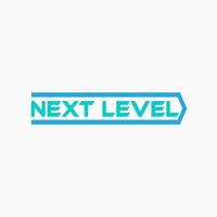 logotipo do próximo nível, modelo de design do próximo nível, ilustração do próximo nível vetor