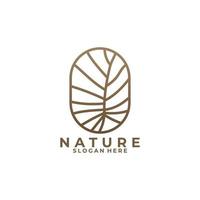 vetor de ícone do logotipo da natureza isolado