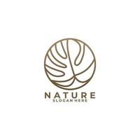 vetor de ícone do logotipo da natureza isolado