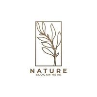 vetor de ícone do logotipo da natureza isolado