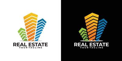 vetor de ícone de logotipo imobiliário isolado