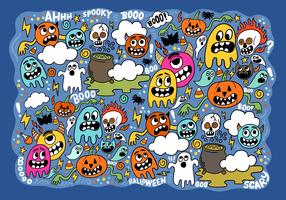 Halloween Ghosts & Goblins Vector