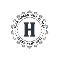 logotipo criativo de letra h de luxo para empresa, logotipo de letra h vetor grátis