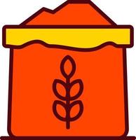 ícone de vetor de farinha de trigo