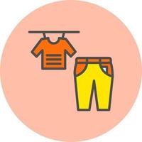 ícone de vetor de roupas