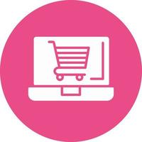 ícone de vetor de compras onvector