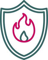 ícone de vetor de proteção contra incêndio