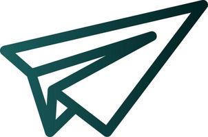 design de ícone de vetor de avião de papel