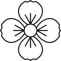 design de ícone vetorial de flores de morango vetor