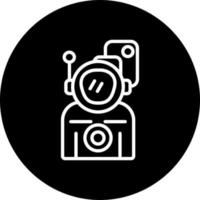 ícone de vetor de câmera de astronauta