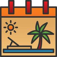 design de ícone de vetor de férias