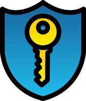 design de ícone de vetor de chave privada