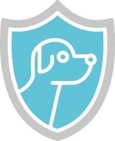 ícone de vetor de seguro de animal de estimação