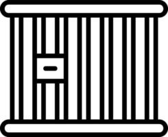 design de ícone de vetor de cela de prisão