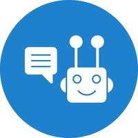 design de ícone de vetor de chatbot