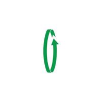 letra g fita seta 3d vetor de logotipo geométrico plano