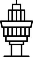 design de ícone de vetor de torre de controle