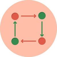 ícone de vetor de ciclo de adaptação