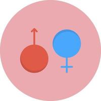 ícone de vetor de sinal de gênero