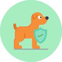 ícone de vetor de seguro de animal de estimação