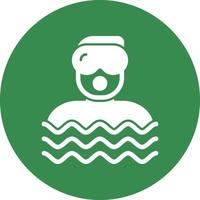 design de ícone de vetor de mergulhador