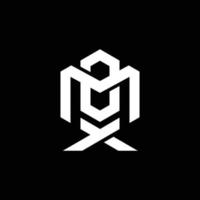 logotipo de ícone de letra do alfabeto mb ou bm vetor