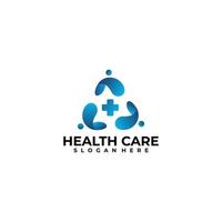 modelo de design de vetor de ícone de logotipo de cuidados de saúde