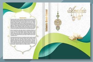 capa de livro islâmico, fundo árabe vetor