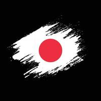vetor de bandeira abstrata de textura grunge do japão