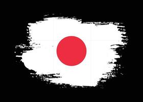 vetor de bandeira de respingo do japão