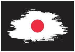 pincelada de vetor bandeira do japão