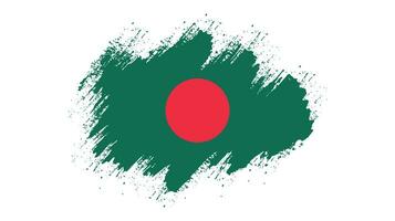 vetor de bandeira de bangladesh pincelada splash