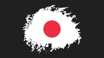 vetor de bandeira do japão pincelada de tinta