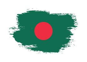 respingo de efeito de textura bandeira de bangladesh vetor