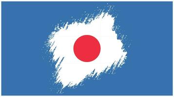 bandeira de textura grunge do japão vetor