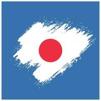 bandeira colorida do grunge do japão vetor
