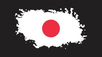 vetor de bandeira do Japão de efeito de textura