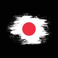 novo vetor de bandeira abstrata do japão de pintura à mão