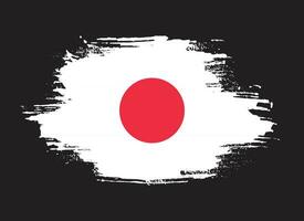 vetor de bandeira do Japão angustiado de textura grunge