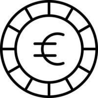 design de ícone de vetor de euro