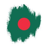 bandeira colorida do bangladesh grunge vetor