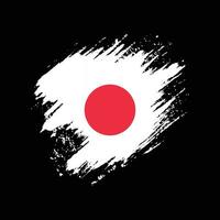 vetor de design de bandeira do Japão de textura grunge abstrata