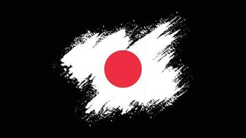 splatter pincelada vetor de bandeira do japão