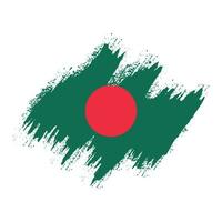 vetor de bandeira de bangladesh clipart de traçado de pincel de pintura