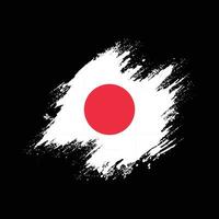 vetor de bandeira do japão desbotado de textura grunge