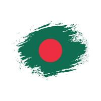 novo vetor de bandeira grunge bangladesh angustiado