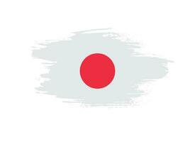 novo vetor de bandeira do japão de textura colorida