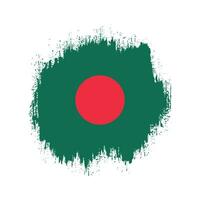 vetor de bandeira de bangladesh de efeito de pincel colorido
